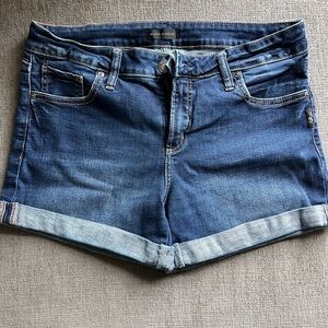Silver Jeans Denim Rolled Cuff Shorts Size 30